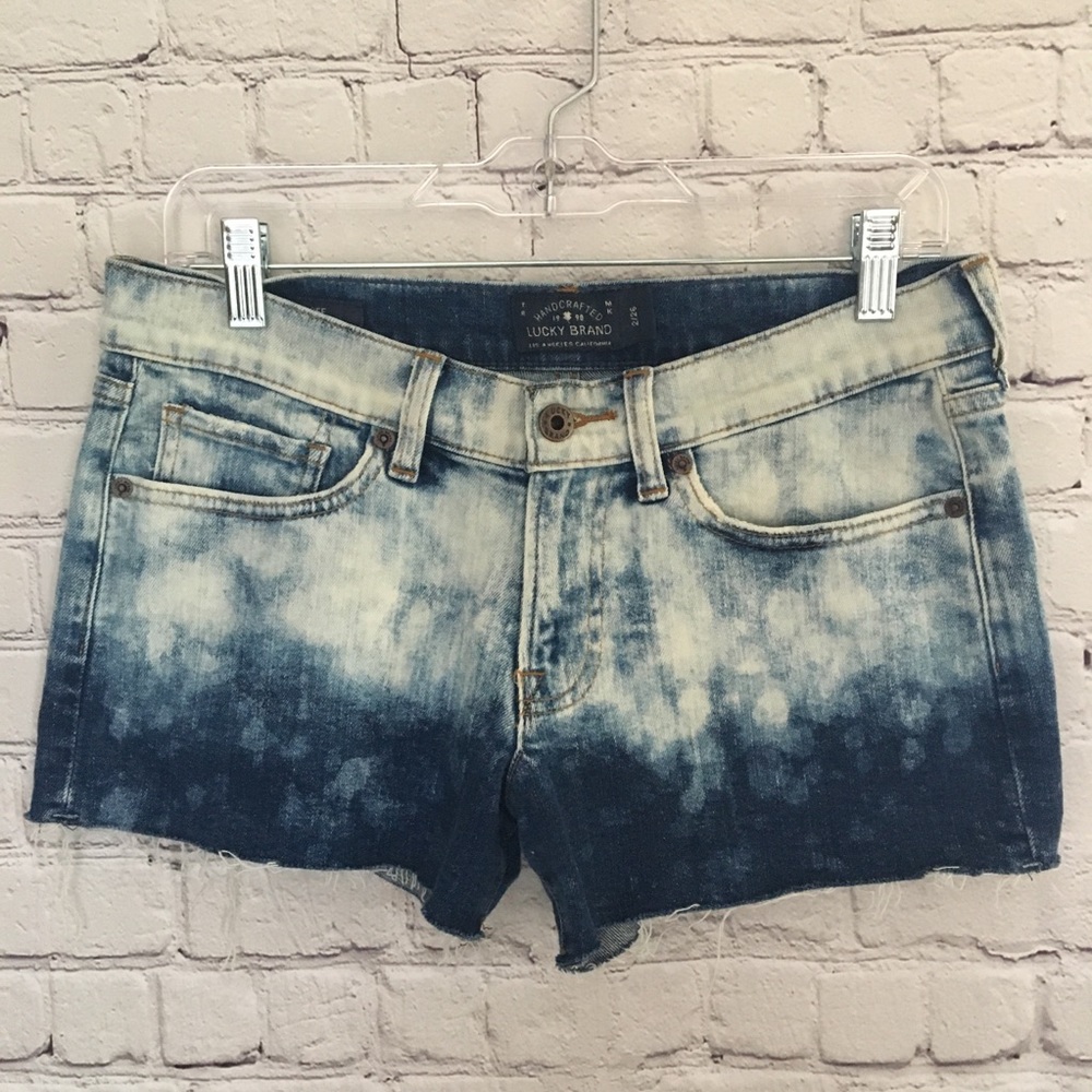 Lucky Brand "The cut off" Acid Wash Jean Shorts - Picture 6 of 8